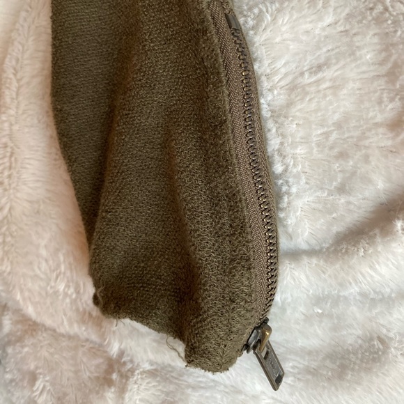 Free People Army Green Cardigan Lightweight Coat - Picture 9 of 10